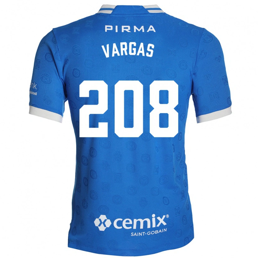Danxen Mænd Santiago Vargas #208 Blå Hvid Rød Hjemmebane Spillertrøjer 2026/27 Trøje T-Shirt