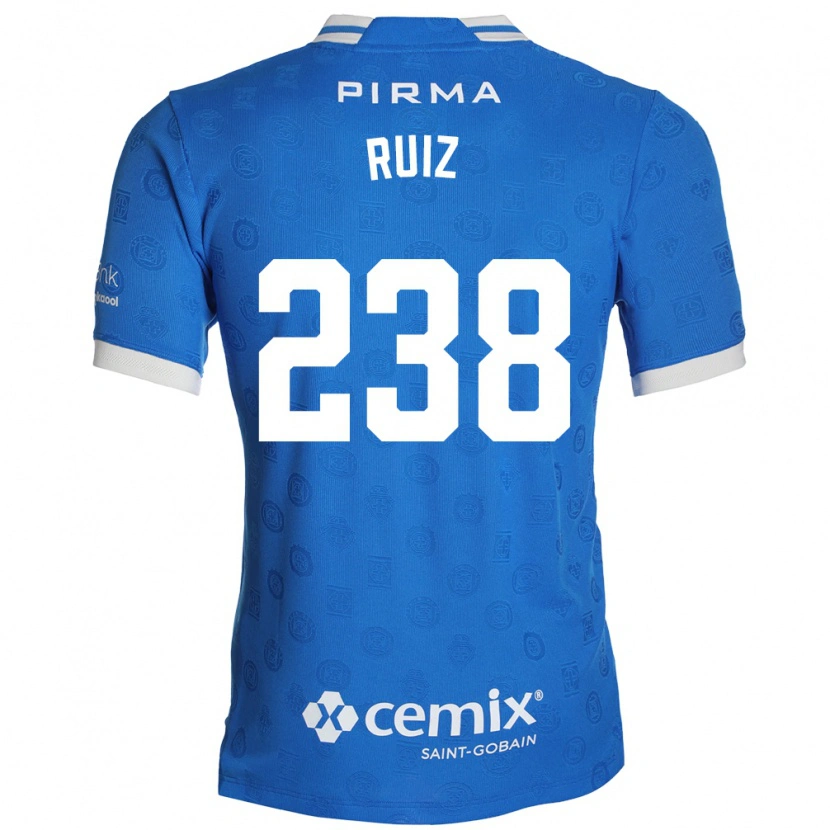 Danxen Mænd Abel Ruiz #238 Blå Hvid Rød Hjemmebane Spillertrøjer 2026/27 Trøje T-Shirt