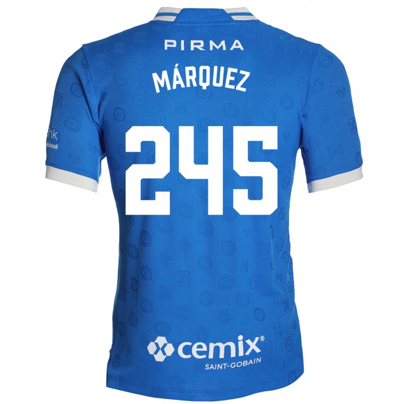 Danxen Mænd Víctor Márquez #245 Blå Hvid Rød Hjemmebane Spillertrøjer 2026/27 Trøje T-Shirt