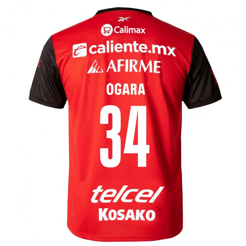 Danxen Mænd Gerson Ogara #34 Sort Rød Hjemmebane Spillertrøjer 2026/27 Trøje T-Shirt