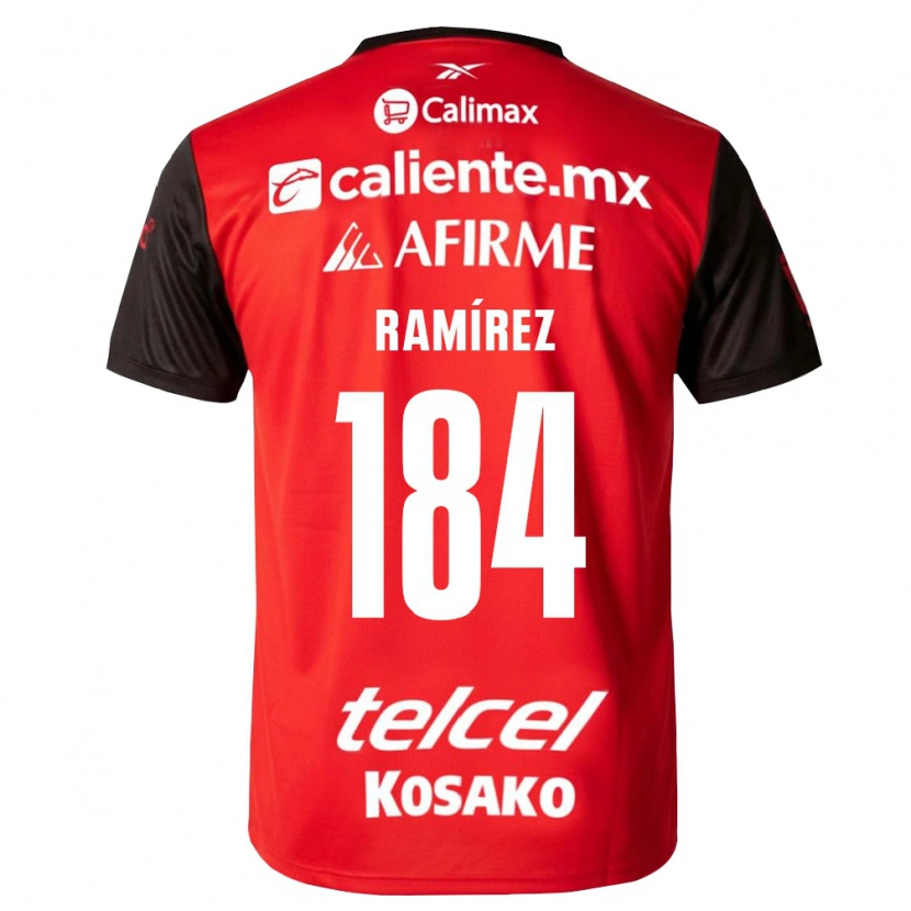 Danxen Mænd Anthony Ramírez #184 Sort Rød Hjemmebane Spillertrøjer 2026/27 Trøje T-Shirt