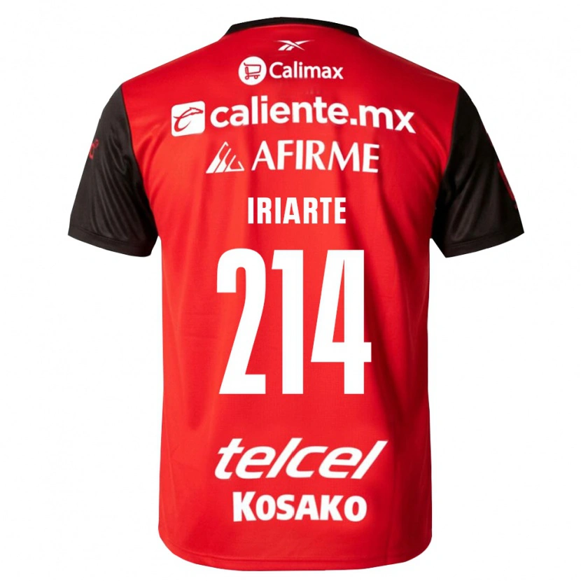 Danxen Mænd Oliver Iriarte #214 Sort Rød Hjemmebane Spillertrøjer 2026/27 Trøje T-Shirt
