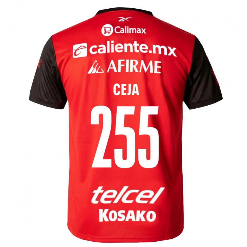 Danxen Mænd Julio Ceja #255 Sort Rød Hjemmebane Spillertrøjer 2026/27 Trøje T-Shirt