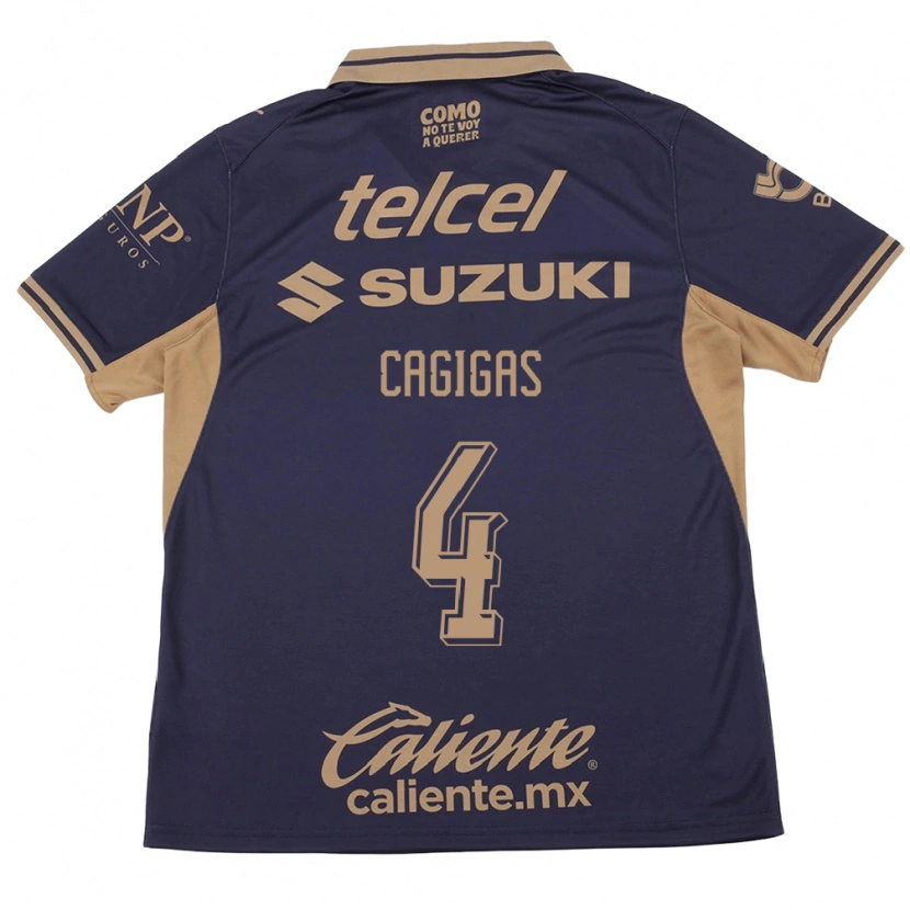 Danxen Mænd Deneva Cagigas #4 Lilla Brun Hjemmebane Spillertrøjer 2026/27 Trøje T-Shirt