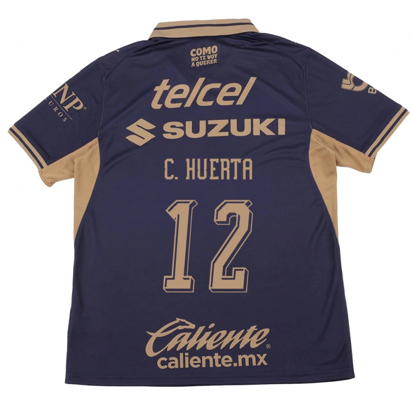 Danxen Mænd Cesar Huerta #12 Lilla Brun Hjemmebane Spillertrøjer 2026/27 Trøje T-Shirt