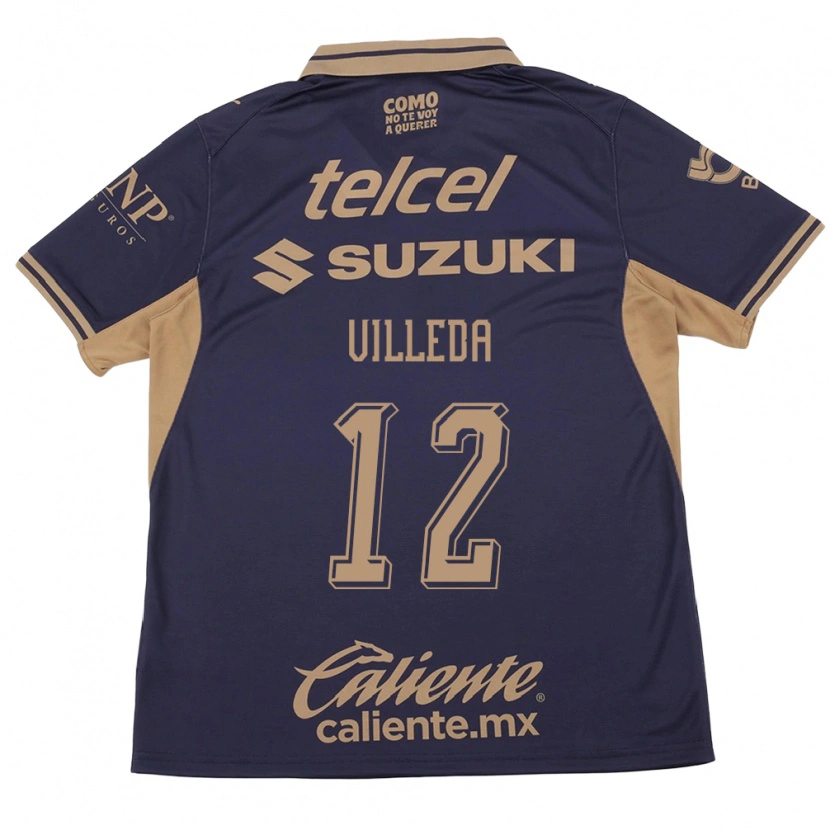 Danxen Mænd Melany Villeda #12 Lilla Brun Hjemmebane Spillertrøjer 2026/27 Trøje T-Shirt