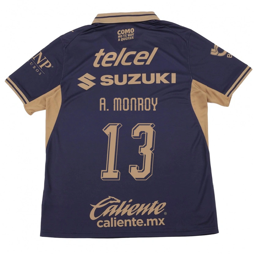 Danxen Mænd Pablo Monroy #13 Lilla Brun Hjemmebane Spillertrøjer 2026/27 Trøje T-Shirt