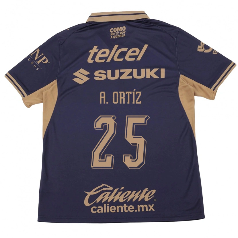 Danxen Mænd Arturo Ortiz #25 Lilla Brun Hjemmebane Spillertrøjer 2026/27 Trøje T-Shirt