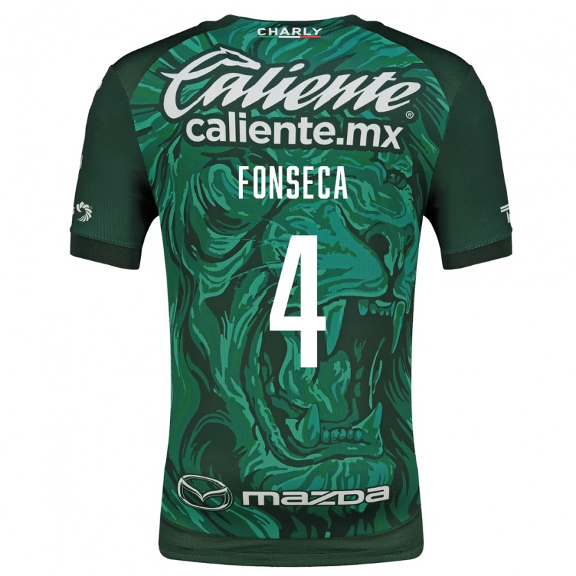 Danxen Mænd Nicolás Fonseca #4 Grøn Sort Hjemmebane Spillertrøjer 2026/27 Trøje T-Shirt