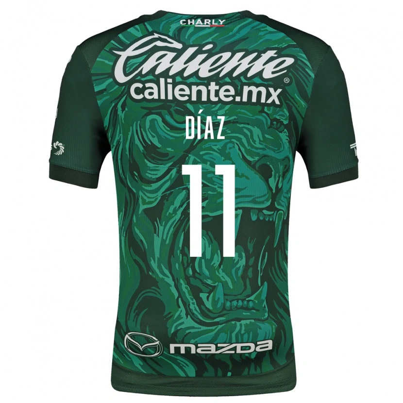 Danxen Mænd Ismael Díaz #11 Grøn Sort Hjemmebane Spillertrøjer 2026/27 Trøje T-Shirt