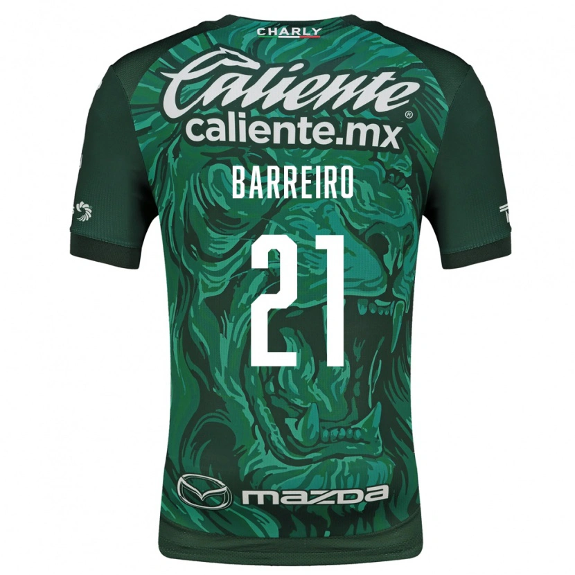 Danxen Mænd Stiven Barreiro #21 Grøn Sort Hjemmebane Spillertrøjer 2026/27 Trøje T-Shirt