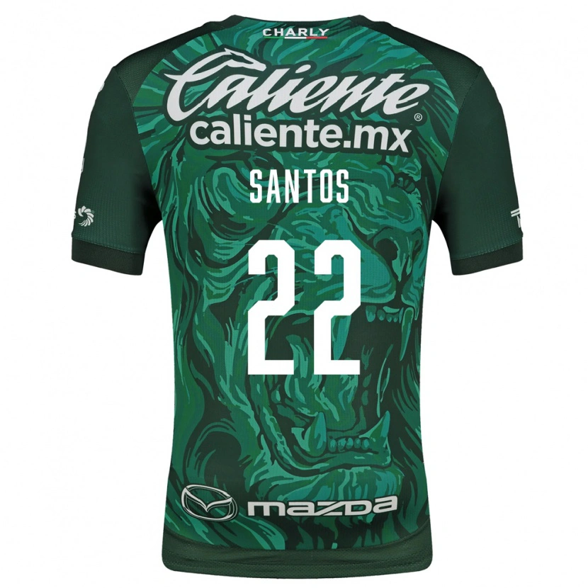 Danxen Mænd Sebastián Santos #22 Grøn Sort Hjemmebane Spillertrøjer 2026/27 Trøje T-Shirt