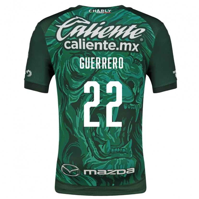 Danxen Mænd África Guerrero #22 Grøn Sort Hjemmebane Spillertrøjer 2026/27 Trøje T-Shirt
