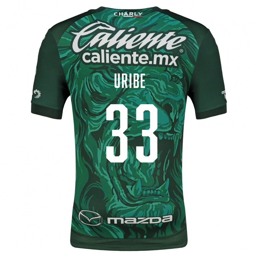 Danxen Mænd Héctor Uribe #33 Grøn Sort Hjemmebane Spillertrøjer 2026/27 Trøje T-Shirt