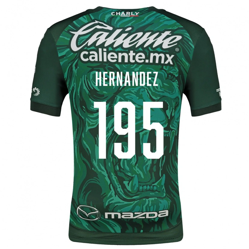 Danxen Mænd Fernando Hernández #195 Grøn Sort Hjemmebane Spillertrøjer 2026/27 Trøje T-Shirt