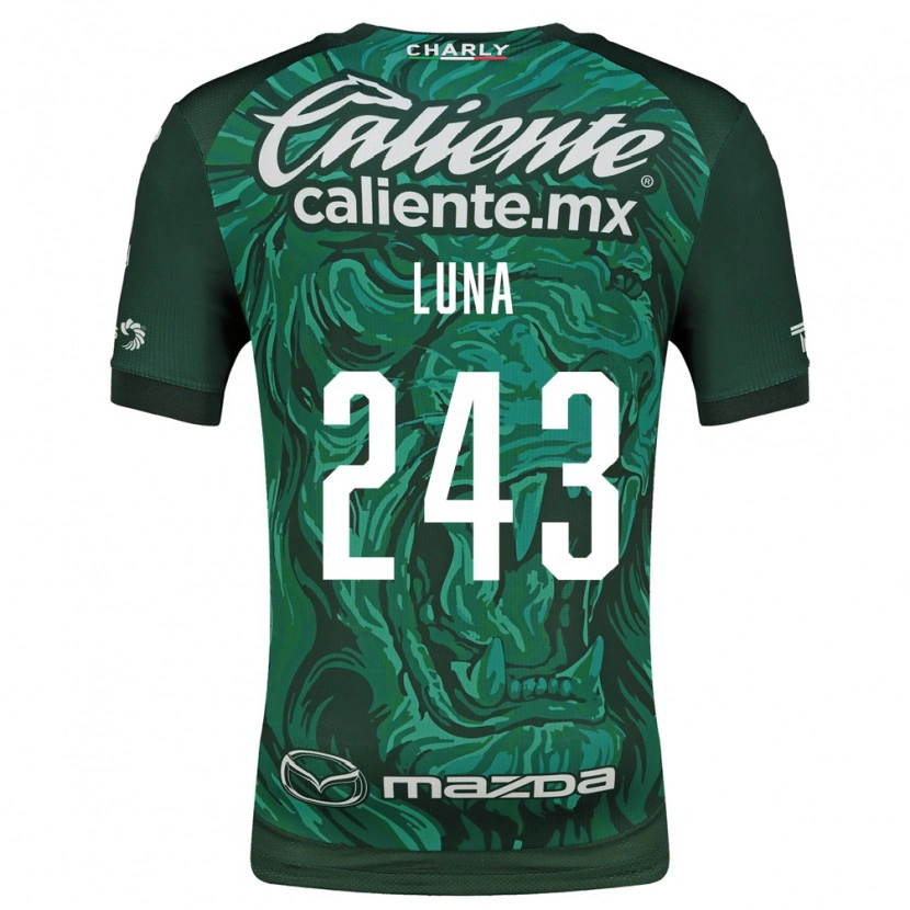 Danxen Mænd Sergio Luna #243 Grøn Sort Hjemmebane Spillertrøjer 2026/27 Trøje T-Shirt