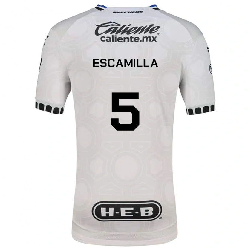 Danxen Mænd Kevin Escamilla #5 Hvid Sort Blå Hjemmebane Spillertrøjer 2026/27 Trøje T-Shirt