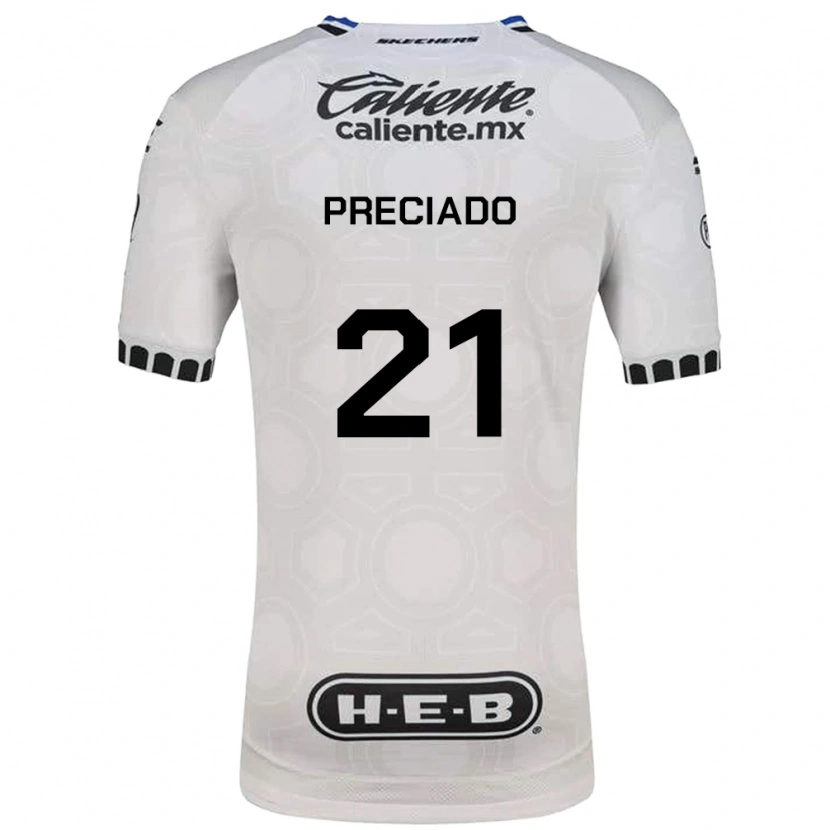 Danxen Mænd Ayrton Preciado #21 Hvid Sort Blå Hjemmebane Spillertrøjer 2026/27 Trøje T-Shirt