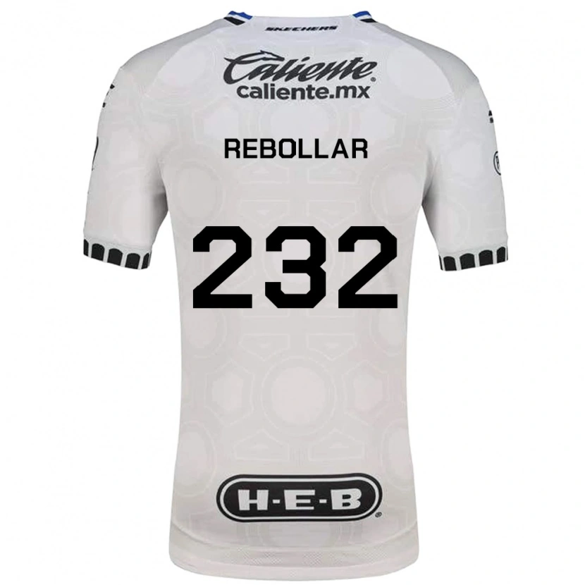 Danxen Mænd Jonathan Rebollar #232 Hvid Sort Blå Hjemmebane Spillertrøjer 2026/27 Trøje T-Shirt