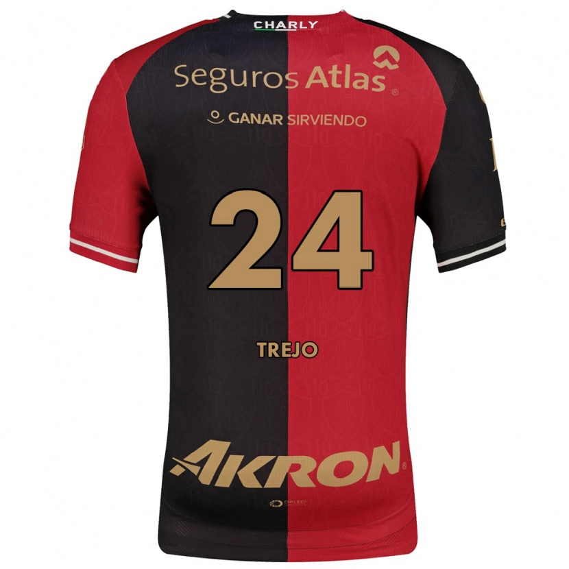 Danxen Mænd Christopher Trejo #24 Rød Sort Brun Hjemmebane Spillertrøjer 2026/27 Trøje T-Shirt