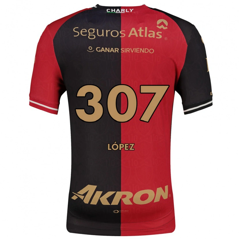 Danxen Mænd Said López #307 Rød Sort Brun Hjemmebane Spillertrøjer 2026/27 Trøje T-Shirt