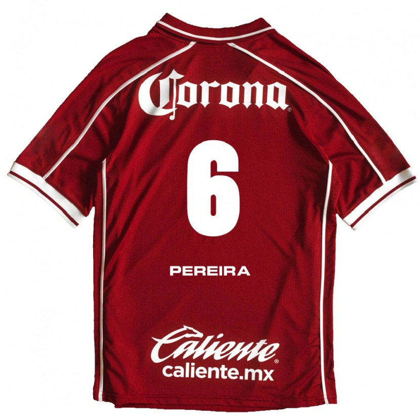 Danxen Mænd Federico Pereira #6 Hvid Rød Hjemmebane Spillertrøjer 2026/27 Trøje T-Shirt