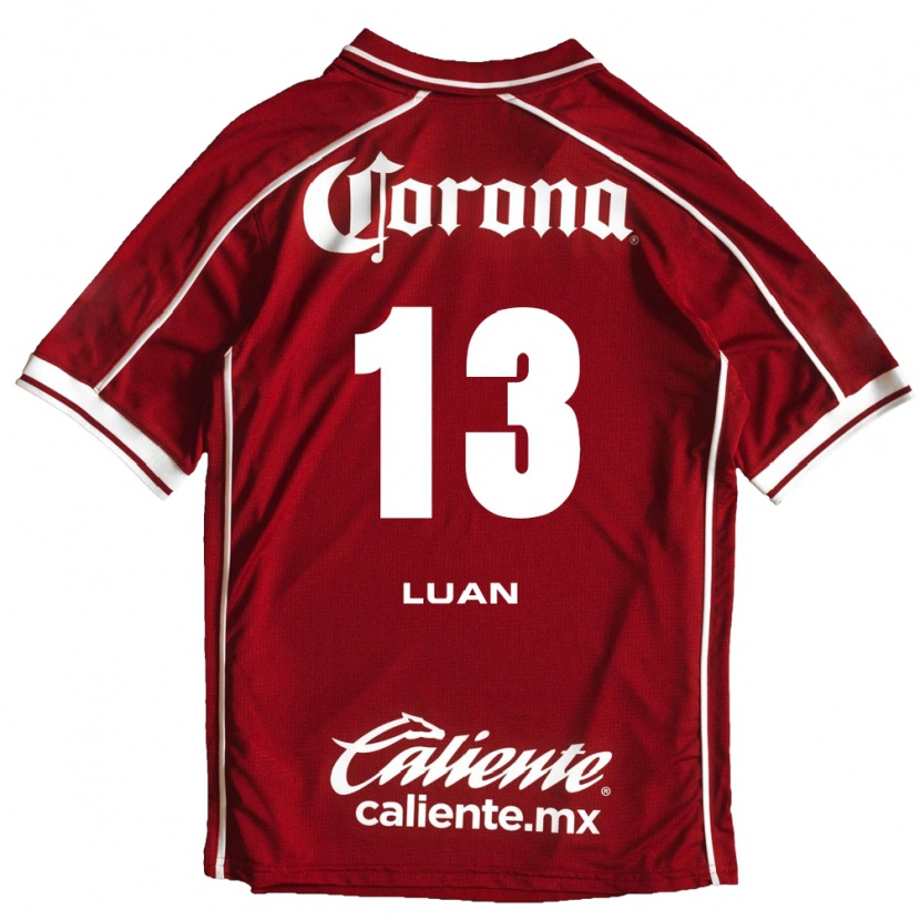 Danxen Mænd Luan Garcia Teixeira #13 Hvid Rød Hjemmebane Spillertrøjer 2026/27 Trøje T-Shirt