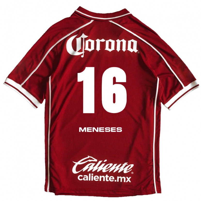 Danxen Mænd Jean Meneses #16 Hvid Rød Hjemmebane Spillertrøjer 2026/27 Trøje T-Shirt