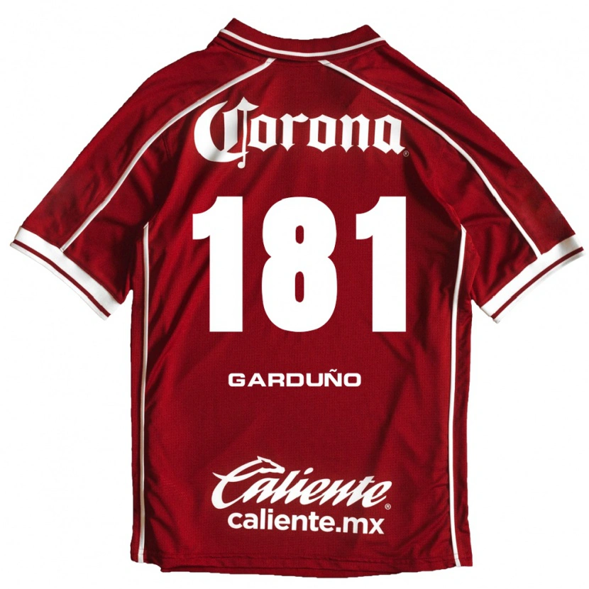 Danxen Mænd Carlos Garduño #181 Hvid Rød Hjemmebane Spillertrøjer 2026/27 Trøje T-Shirt