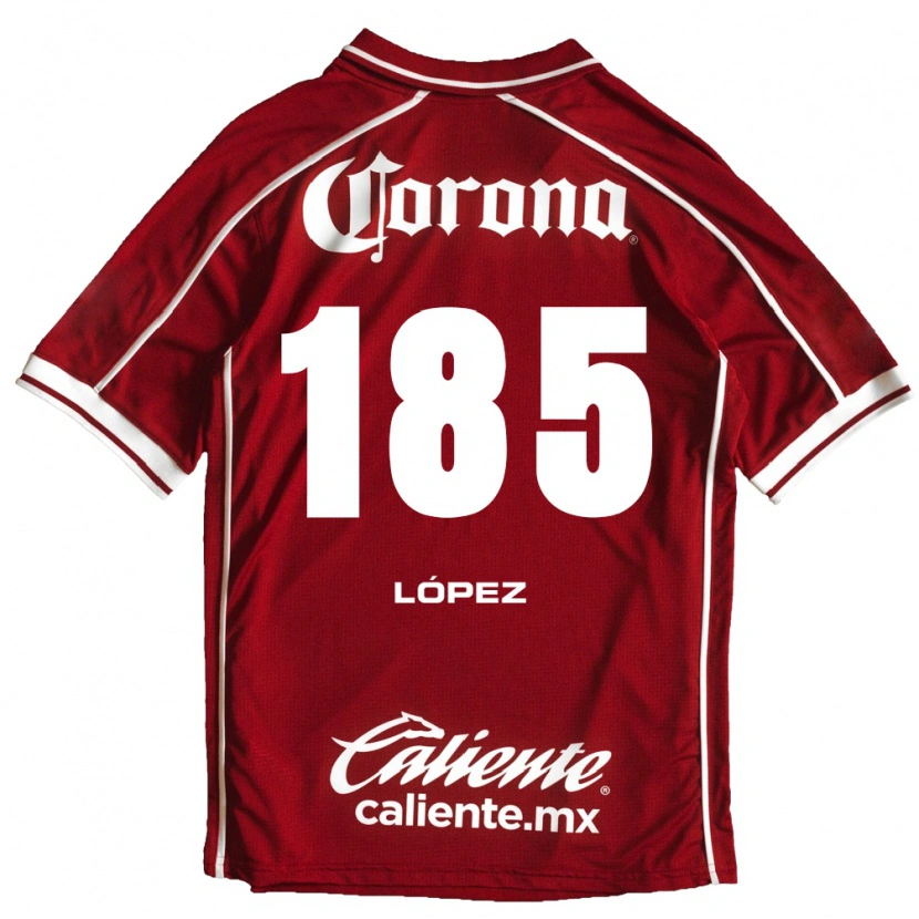 Danxen Mænd David López #185 Hvid Rød Hjemmebane Spillertrøjer 2026/27 Trøje T-Shirt
