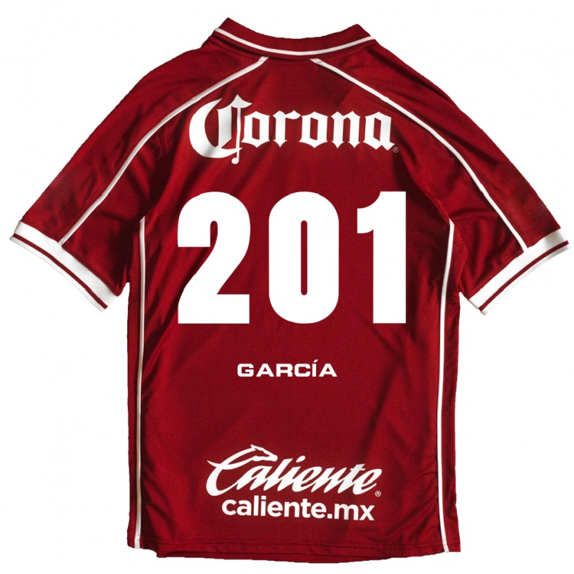 Danxen Mænd Eros García #201 Hvid Rød Hjemmebane Spillertrøjer 2026/27 Trøje T-Shirt
