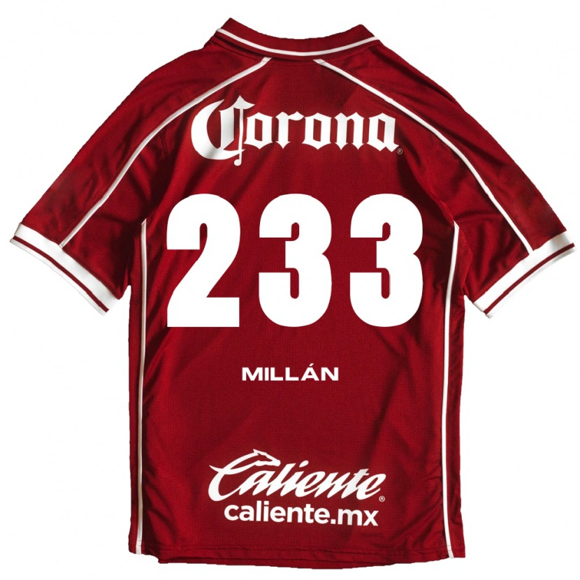 Danxen Mænd Dariel Millán #233 Hvid Rød Hjemmebane Spillertrøjer 2026/27 Trøje T-Shirt