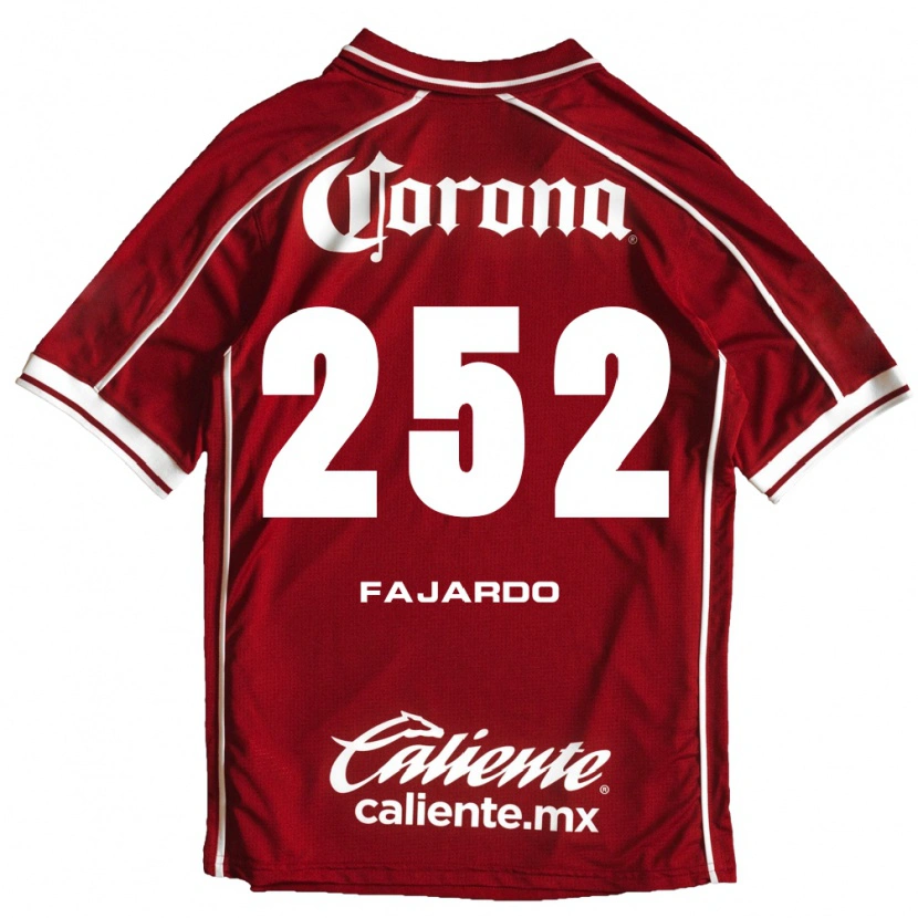 Danxen Mænd Rafael Fajardo #252 Hvid Rød Hjemmebane Spillertrøjer 2026/27 Trøje T-Shirt