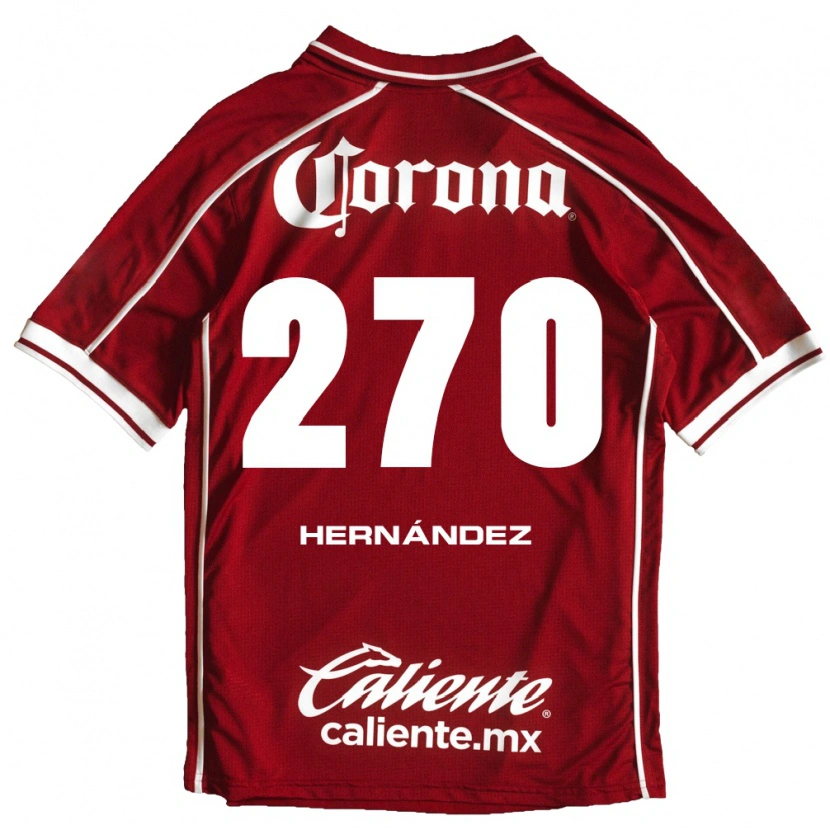 Danxen Mænd Alberto Hernández #270 Hvid Rød Hjemmebane Spillertrøjer 2026/27 Trøje T-Shirt