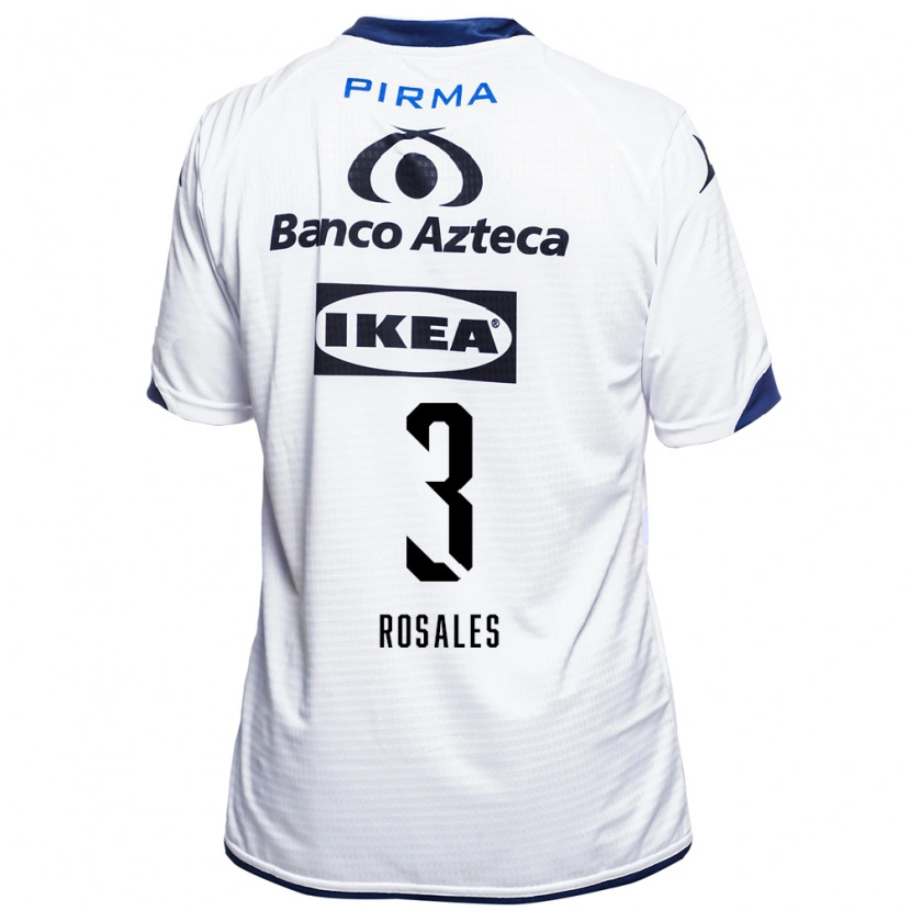 Danxen Mænd Fátima Rosales #3 Hvid Sort Blå Hjemmebane Spillertrøjer 2026/27 Trøje T-Shirt