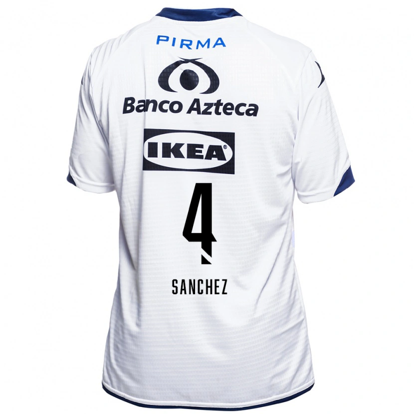 Danxen Mænd Liliana Sánchez #4 Hvid Sort Blå Hjemmebane Spillertrøjer 2026/27 Trøje T-Shirt