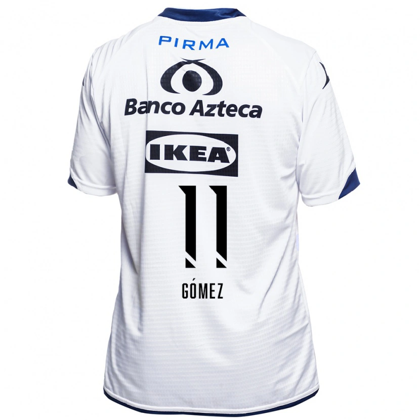 Danxen Mænd Emiliano Gómez #11 Hvid Sort Blå Hjemmebane Spillertrøjer 2026/27 Trøje T-Shirt