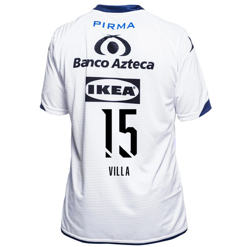 Danxen Mænd Óscar Villa #15 Hvid Sort Blå Hjemmebane Spillertrøjer 2026/27 Trøje T-Shirt