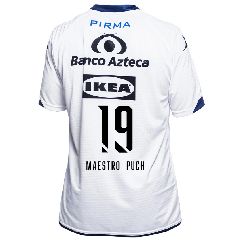 Danxen Mænd Ignacio Maestro Puch #19 Hvid Sort Blå Hjemmebane Spillertrøjer 2026/27 Trøje T-Shirt