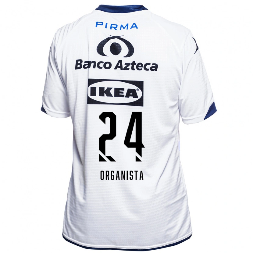 Danxen Mænd Alejandro Organista #24 Hvid Sort Blå Hjemmebane Spillertrøjer 2026/27 Trøje T-Shirt