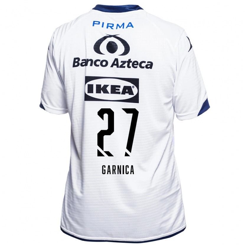 Danxen Mænd Brayan Garnica #27 Hvid Sort Blå Hjemmebane Spillertrøjer 2026/27 Trøje T-Shirt