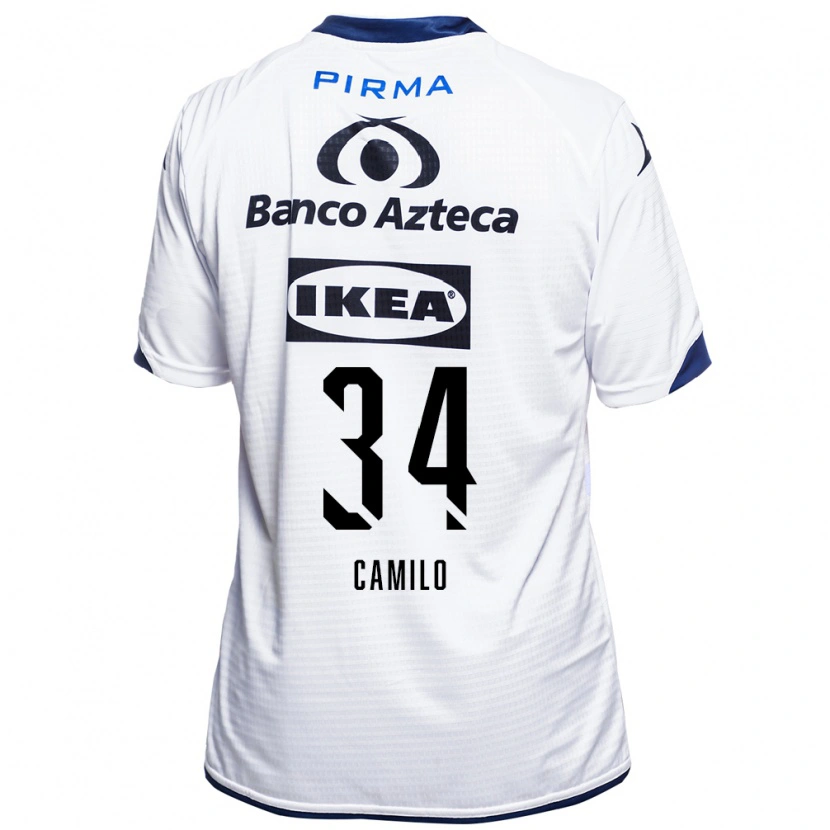 Danxen Mænd Lucas Camilo #34 Hvid Sort Blå Hjemmebane Spillertrøjer 2026/27 Trøje T-Shirt