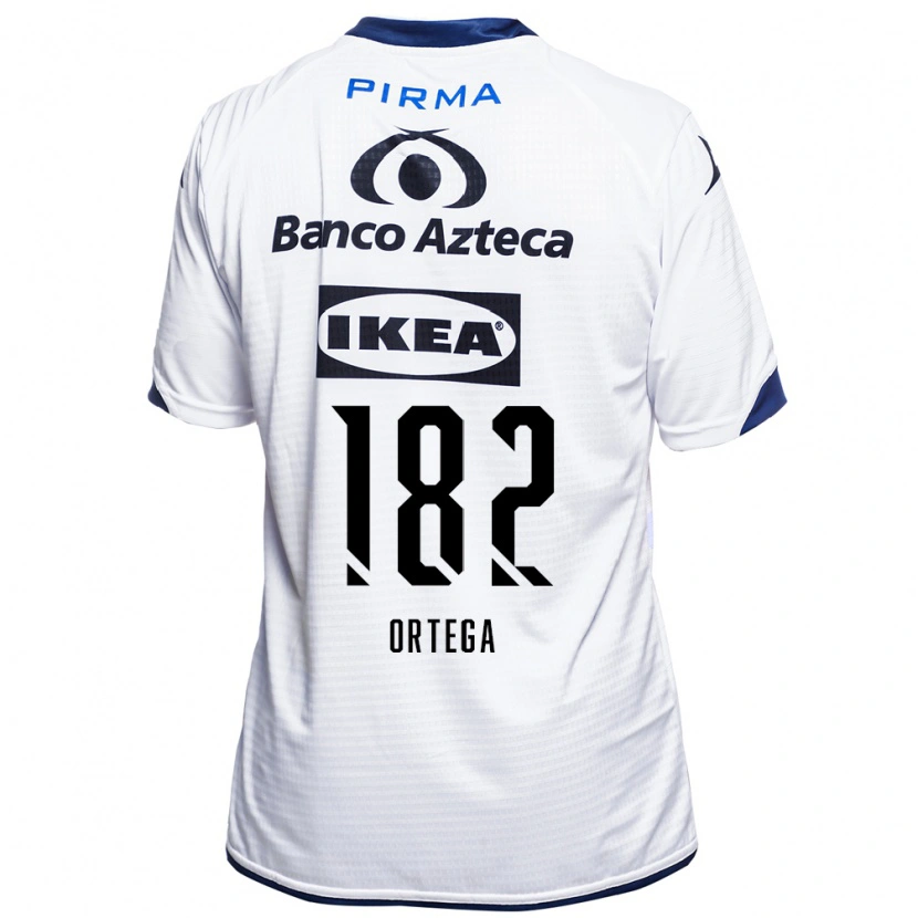 Danxen Mænd Yael Ortega #182 Hvid Sort Blå Hjemmebane Spillertrøjer 2026/27 Trøje T-Shirt