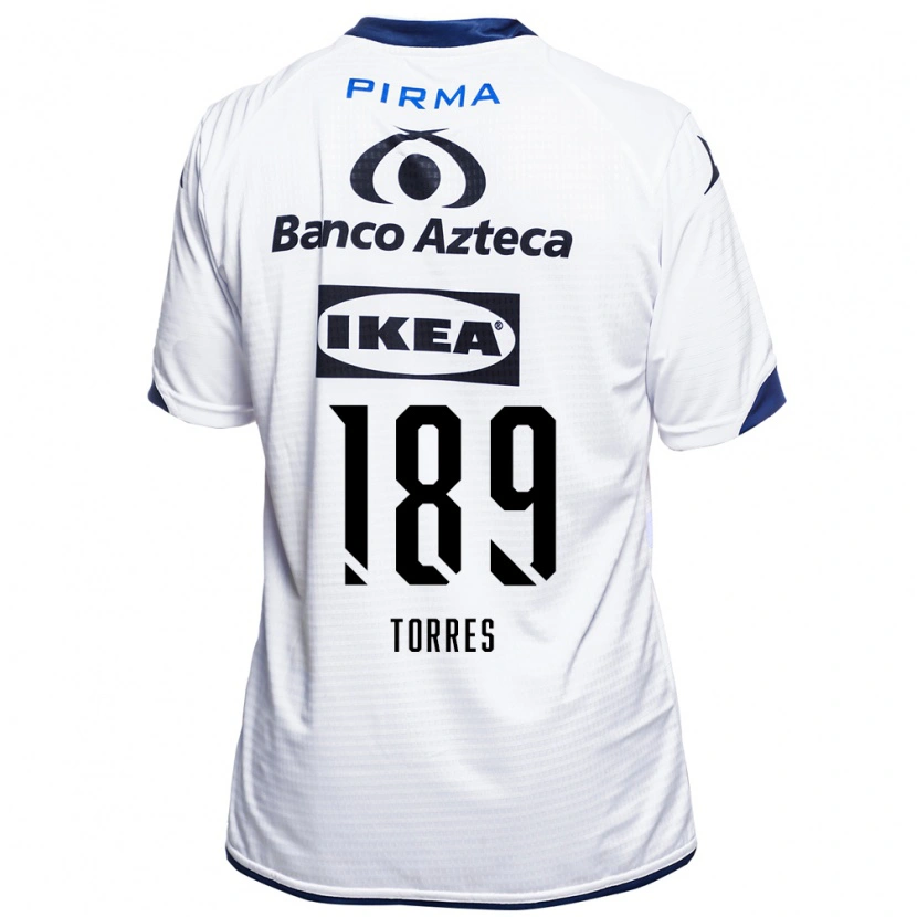 Danxen Mænd Dylan Torres #189 Hvid Sort Blå Hjemmebane Spillertrøjer 2026/27 Trøje T-Shirt