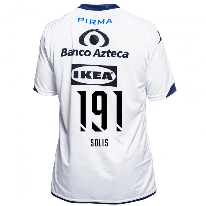 Danxen Mænd César Solís #191 Hvid Sort Blå Hjemmebane Spillertrøjer 2026/27 Trøje T-Shirt