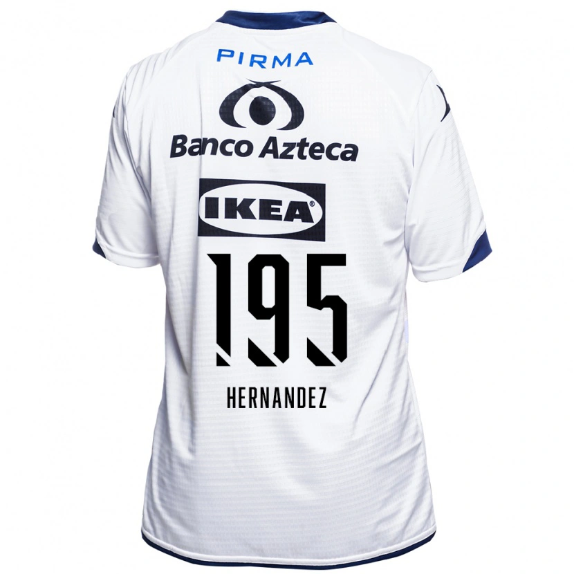 Danxen Mænd Daniel Hernández #195 Hvid Sort Blå Hjemmebane Spillertrøjer 2026/27 Trøje T-Shirt