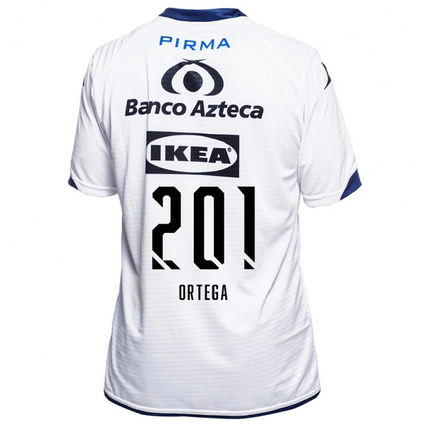Danxen Mænd Guillermo Ortega #201 Hvid Sort Blå Hjemmebane Spillertrøjer 2026/27 Trøje T-Shirt