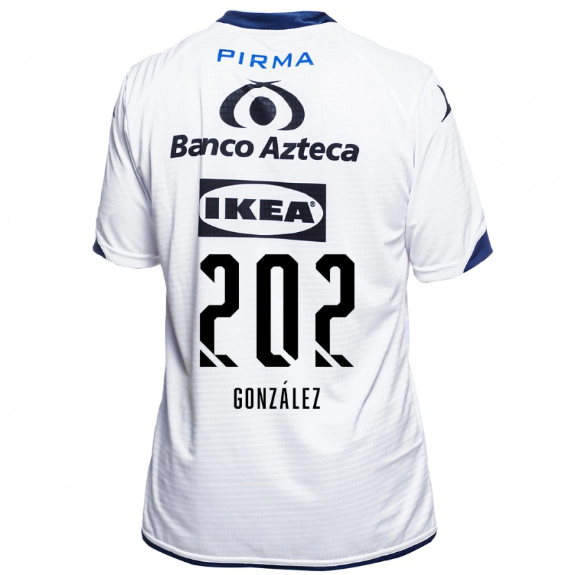 Danxen Mænd Isaac González #202 Hvid Sort Blå Hjemmebane Spillertrøjer 2026/27 Trøje T-Shirt