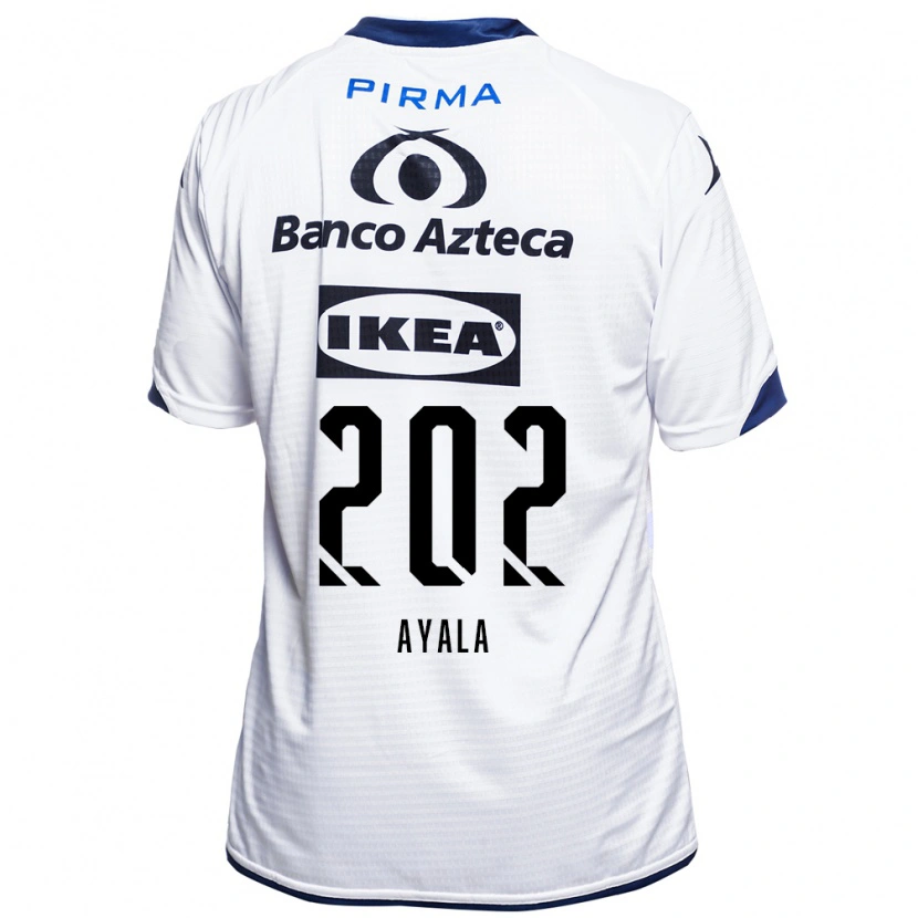 Danxen Mænd Diego Ayala #202 Hvid Sort Blå Hjemmebane Spillertrøjer 2026/27 Trøje T-Shirt
