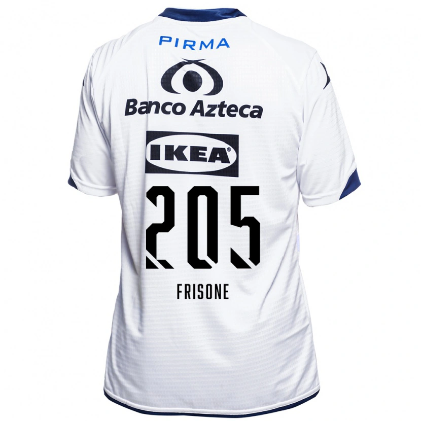 Danxen Mænd Giovanni Frisone #205 Hvid Sort Blå Hjemmebane Spillertrøjer 2026/27 Trøje T-Shirt